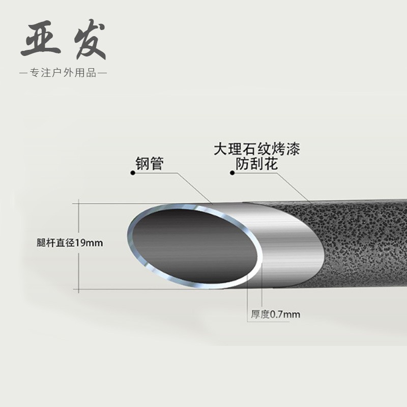户外折叠桌子铝合金露营野餐烧烤蛋卷背包桌便携式夜市展会摆摊桌图3