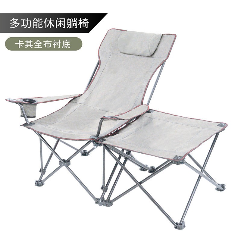 户外折叠躺椅便携式办公室午休午睡医院陪护床多功能可拆卸沙滩椅图5