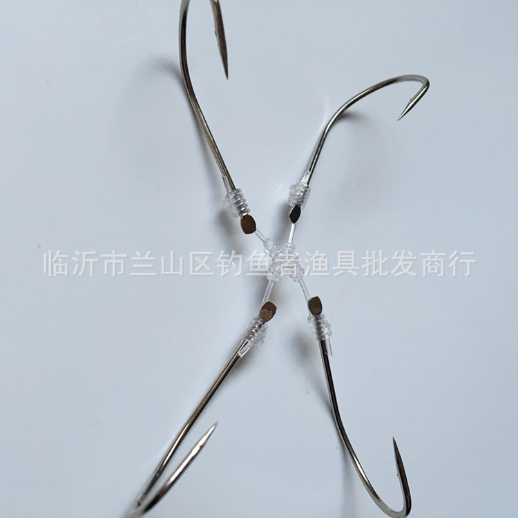 手绑四爪钩四爪锚钩/四拉锚钩/大鱼钩三锚钩改进四海拉钩锚鱼挂鱼图5