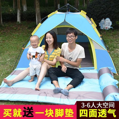 帐篷户外3-4人全自动速开野营露营2单人野外加厚防雨晒超轻便批发