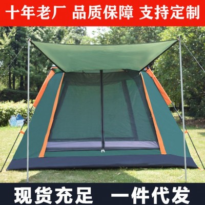 北山虎四面自动帐篷户外野营双人速开露营防雨防晒3-4人厂家批发