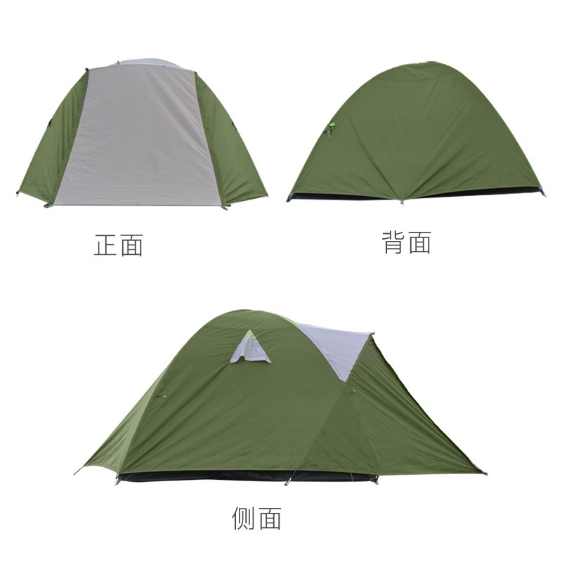 全自动帐篷户外3-4人 加厚防雨双层帐篷 单双人野营露营速搭帐篷图5