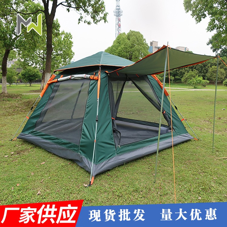 帐篷户外全自动速开沙滩露营帐篷防雨多人野营 四面帐篷厂家批发