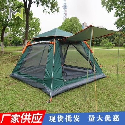帐篷户外全自动速开沙滩露营帐篷防雨多人野营 四面帐篷厂家批发