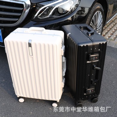 高档铝框拉杆箱20/22/24/26/28寸 登机箱旅行行箱子网红行李箱可