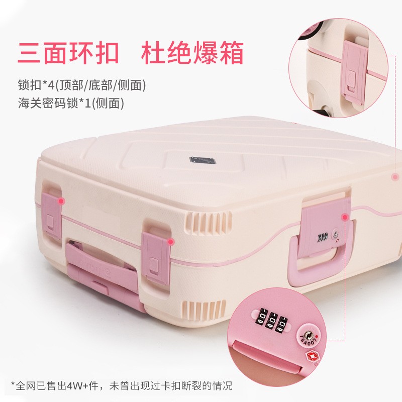 厂家直供行李箱学生一件代发 20寸旅行登机箱24/28密码拉杆箱批发图2