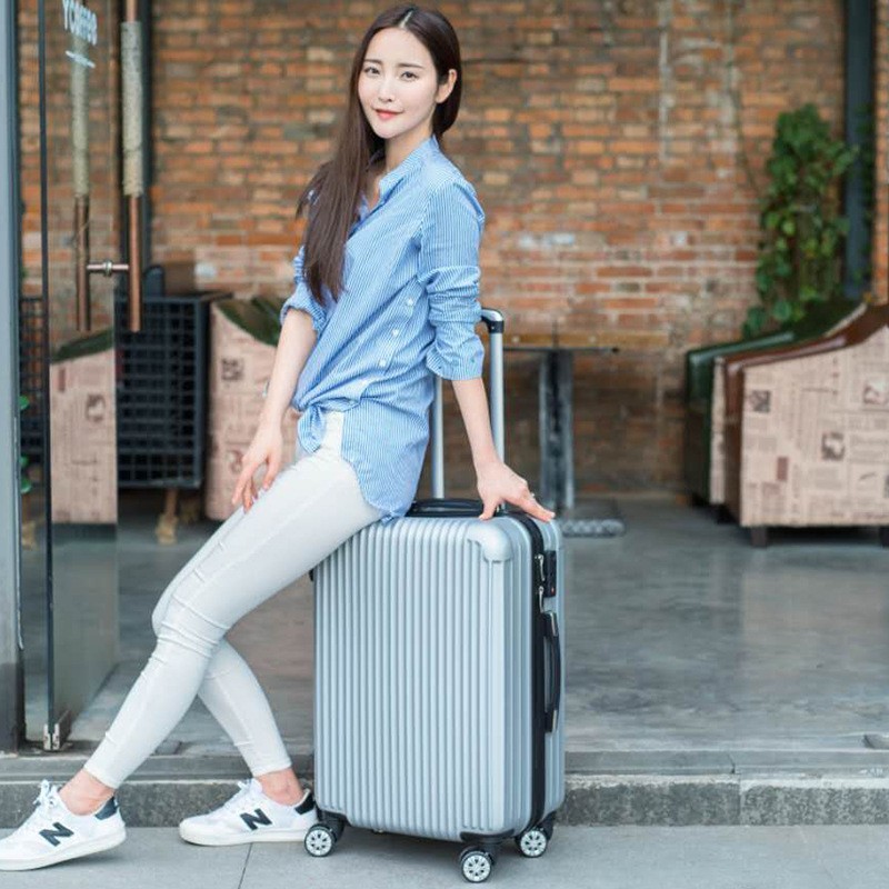 行李箱女ins网红新款20寸学生拉杆箱男26旅行箱皮箱子24密码箱包图3