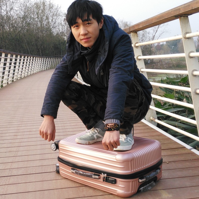 行李箱女ins网红新款20寸学生拉杆箱男26旅行箱皮箱子24密码箱包图2