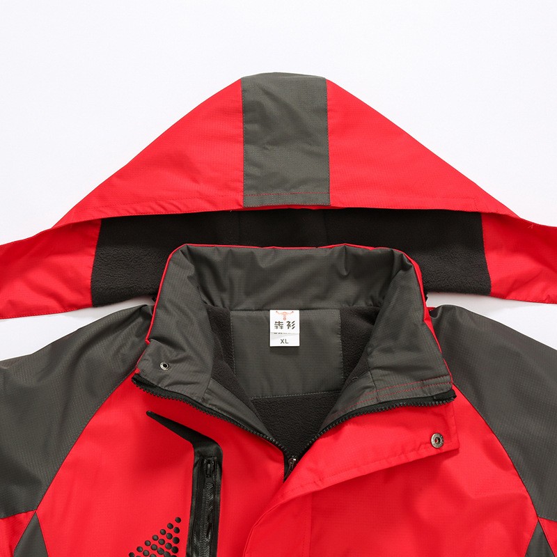 冲锋衣定制印logo加绒加厚防寒防水外套刺绣户外登山滑雪服印字图图4