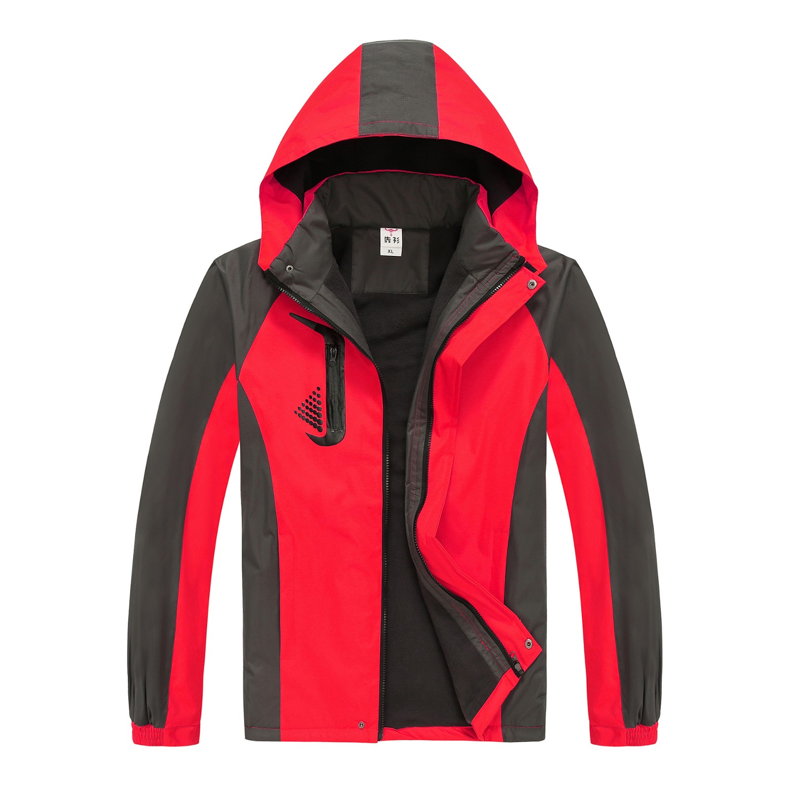 冲锋衣定制印logo加绒加厚防寒防水外套刺绣户外登山滑雪服印字图图5