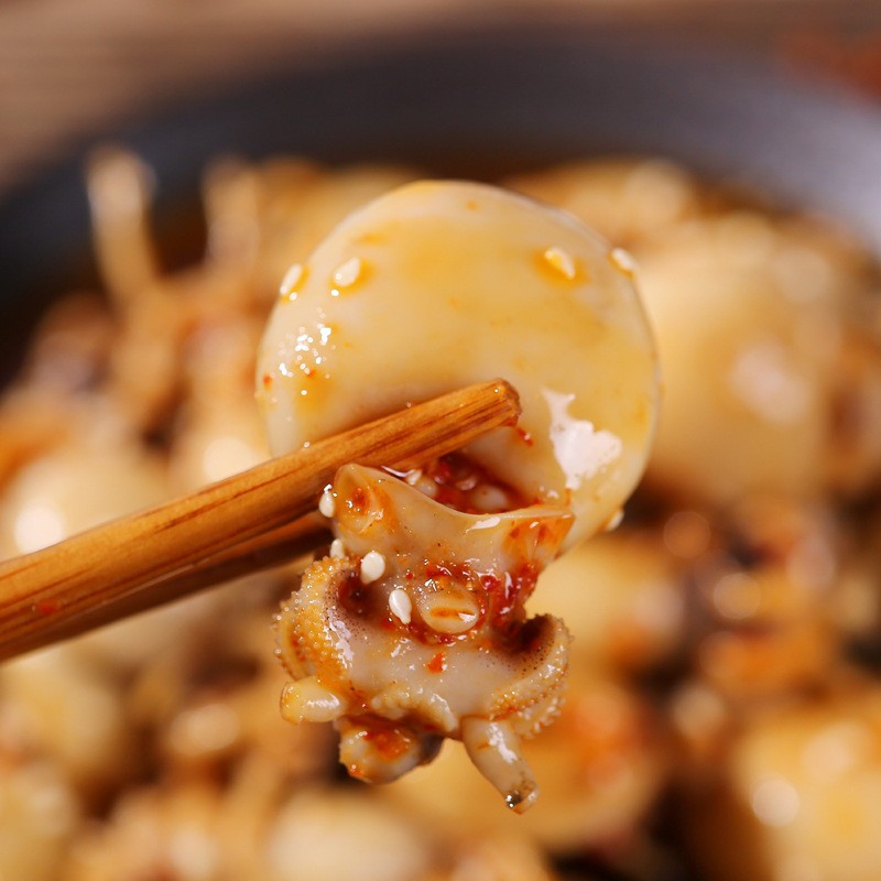 香辣墨鱼仔熟食麻辣墨鱼仔即食海鲜现做乌贼小吃零食小墨鱼真空装图4