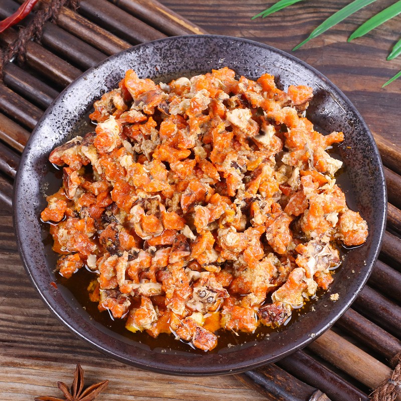 风味人间秃黄油纯手工制作蟹黄酱拌饭即食大闸蟹黄蟹粉蟹膏油蟹肉图4