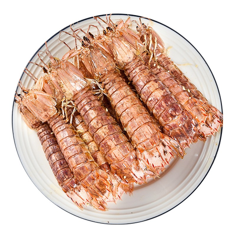 椒盐皮皮虾海鲜即食琵琶麻辣虾姑罐装熟食爬子500g图5