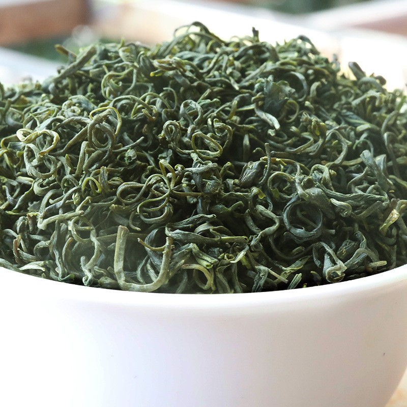 2021新茶明前云雾绿茶 早春炒青高山日照绿茶 礼盒装500g茶叶批发图2