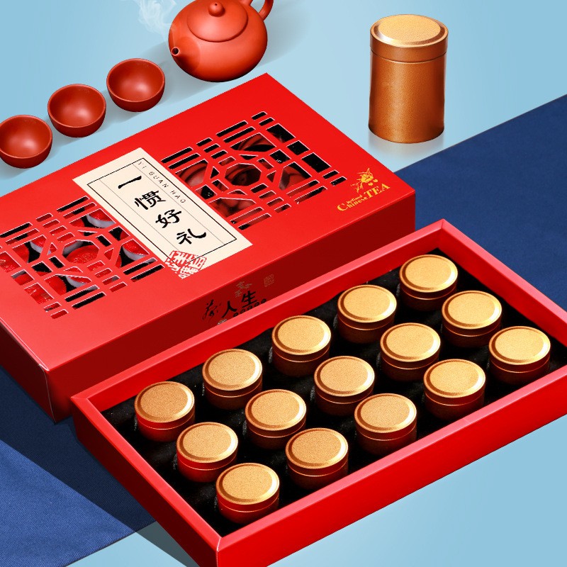 金骏眉茶叶红茶武夷山金俊眉散装桶装小巧罐礼盒装送礼批发图4