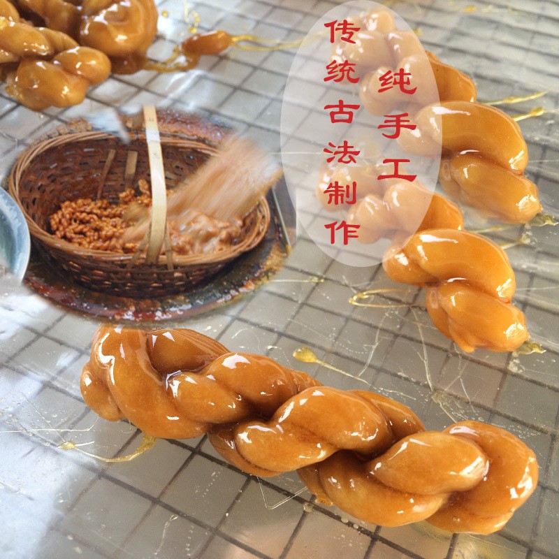 纯红糖麻花农家拉丝现做450g桶装义乌特产休闲食品零食批发图5