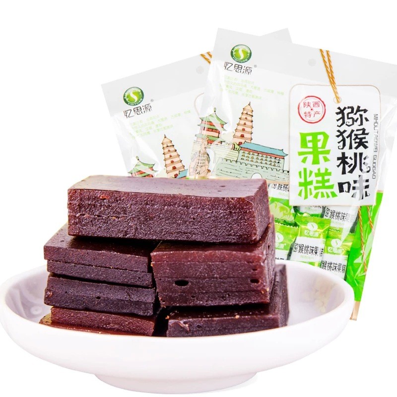 忆思源食品陕西特产批发260g猕猴桃果味糕休闲零食山楂糕图5
