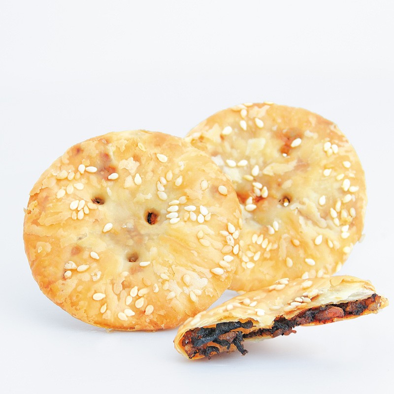 独立袋装 黄山烧饼 薄片散称 梅干菜肉饼 安徽旅游特产糕点5斤装图4