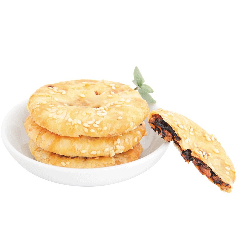 独立袋装 黄山烧饼 薄片散称 梅干菜肉饼 安徽旅游特产糕点5斤装图5