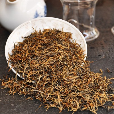 滇红小金丝云南红茶凤庆滇红茶金针散装古树红茶500g茶叶茶叶批发