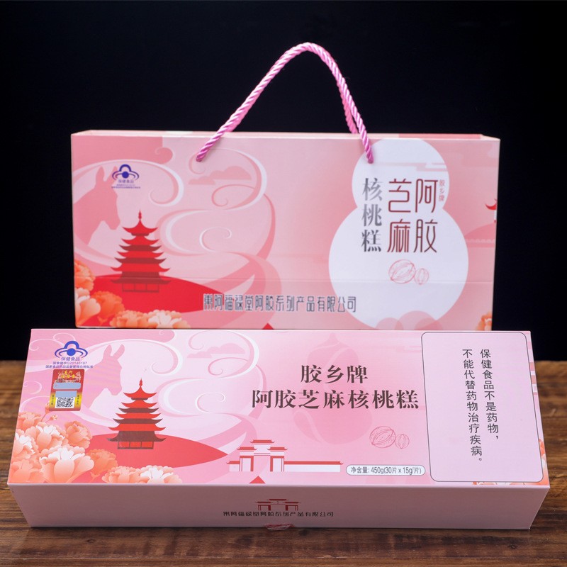国食健字胶乡牌阿胶糕450g礼盒驴皮熬制阿胶一件代发全国招商图2