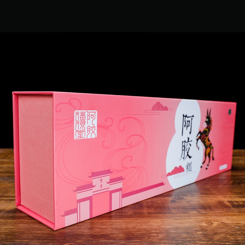 山东东阿产地驴皮阿胶即食阿胶糕礼盒装450克阿胶糕礼盒一件代发图2