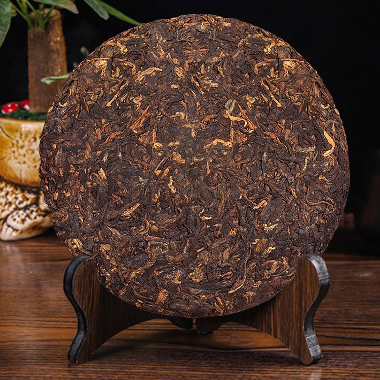 普洱茶批发熟茶饼陈年古树茶叶云南七子饼茶熟普洱茶357g一件代发图2