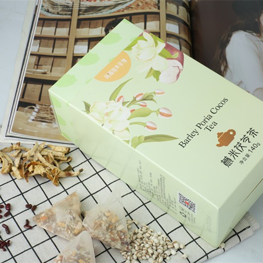 润福堂本草缘薏米茯苓茶家用代用茶接待客户方便茶包140g礼盒装图4