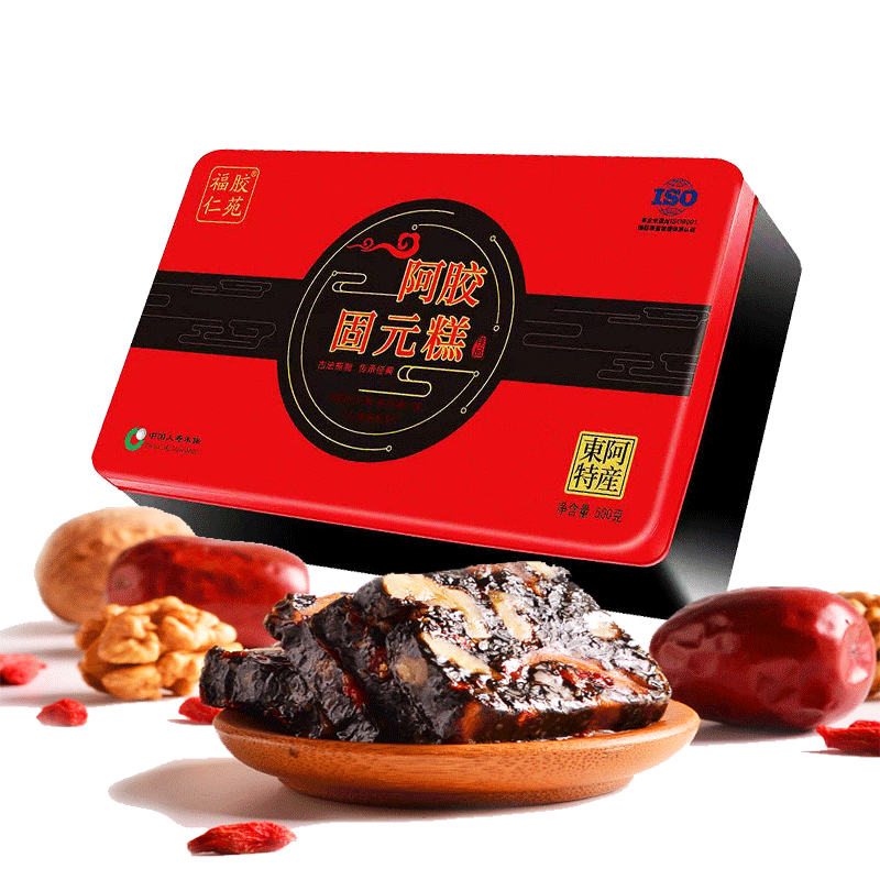 山东阿胶固元糕东阿铁盒一斤阿胶糕即食阿胶膏一件代批发网红货源图5