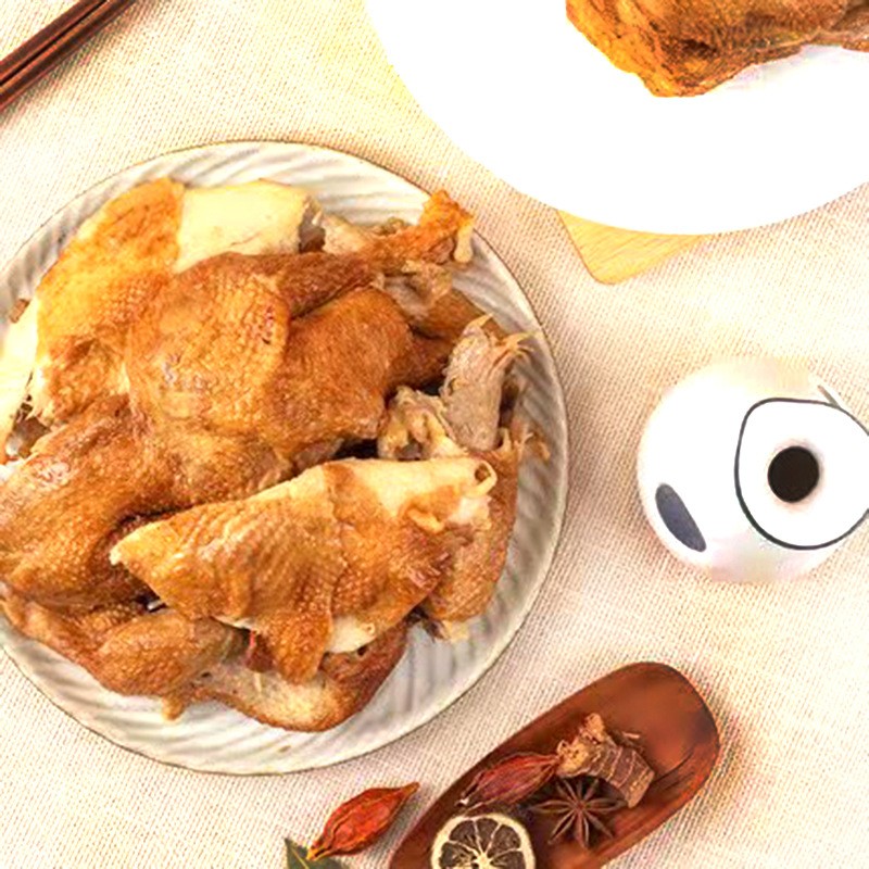 厂家定制德州五香脱骨扒鸡真空包装烧鸡卤味鸡肉零食批发开袋即食图2