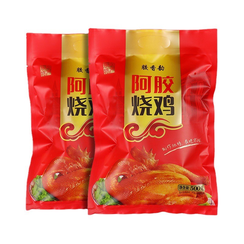 山东东阿县阿胶烧鸡五香烧鸡500g卤味烧鸡真空烧鸡图4