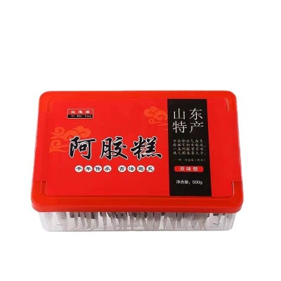 批发东阿即食阿胶糕厂家 盒装阿胶固元糕礼盒500g阿胶固元膏 阿胶