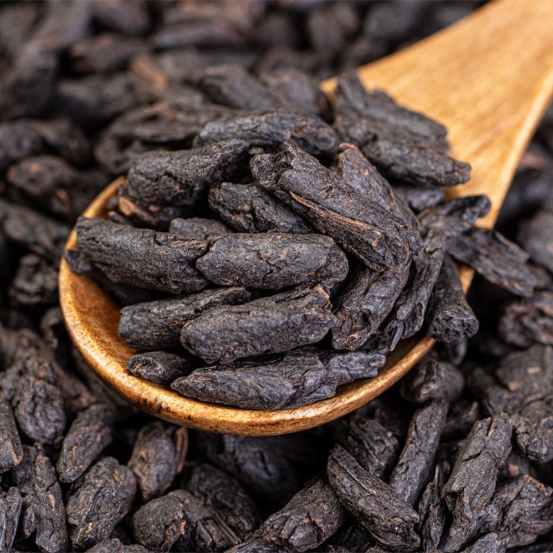 云南茶叶批发 糯米香普洱茶 茶化石 小沱熟茶 碎银子礼盒装500克图4