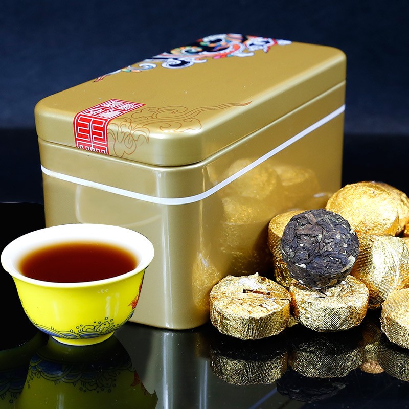 云南糯米香小沱茶新普号普洱茶熟茶普洱小金沱浓香型茶叶厂家批发图2