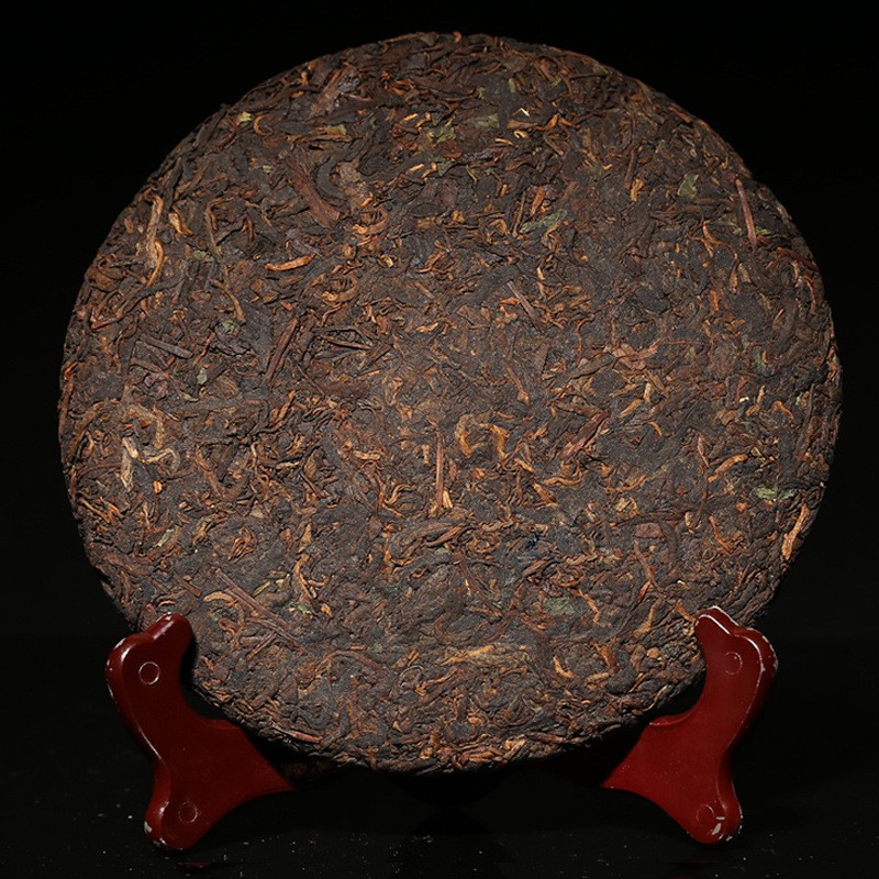 厂家直售新普号普洱云南勐海糯米香普洱茶 七子饼茶357g 普洱熟茶图2