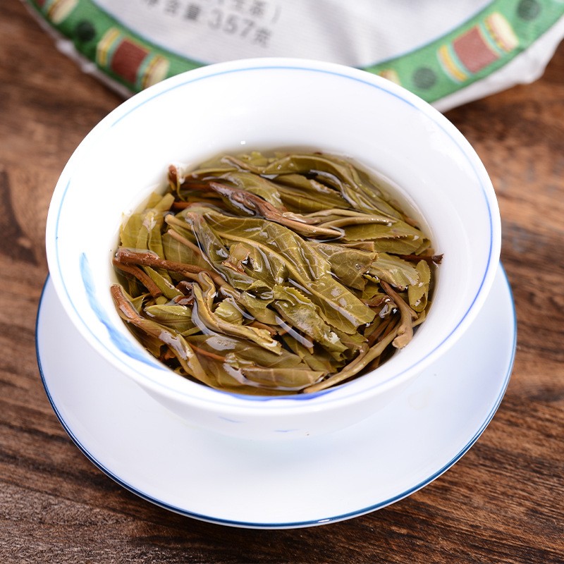 云南茶厂大雪山饼茶 勐库大雪山普洱生茶饼357g生茶饼现货批发图4
