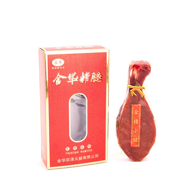 厂家正宗浙江土特产金华火腿风味陈香腌咸腊肉年货盒装400g煲汤料图2