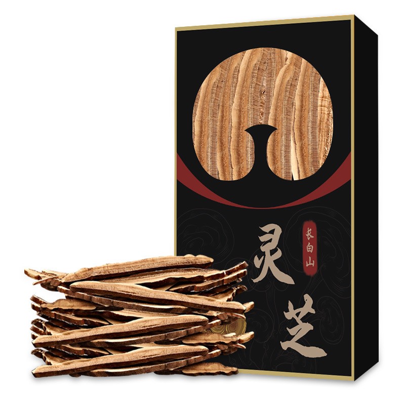 【源头】臻康长白山赤灵芝片孢子粉东北特产礼盒装中药材批发价格图5