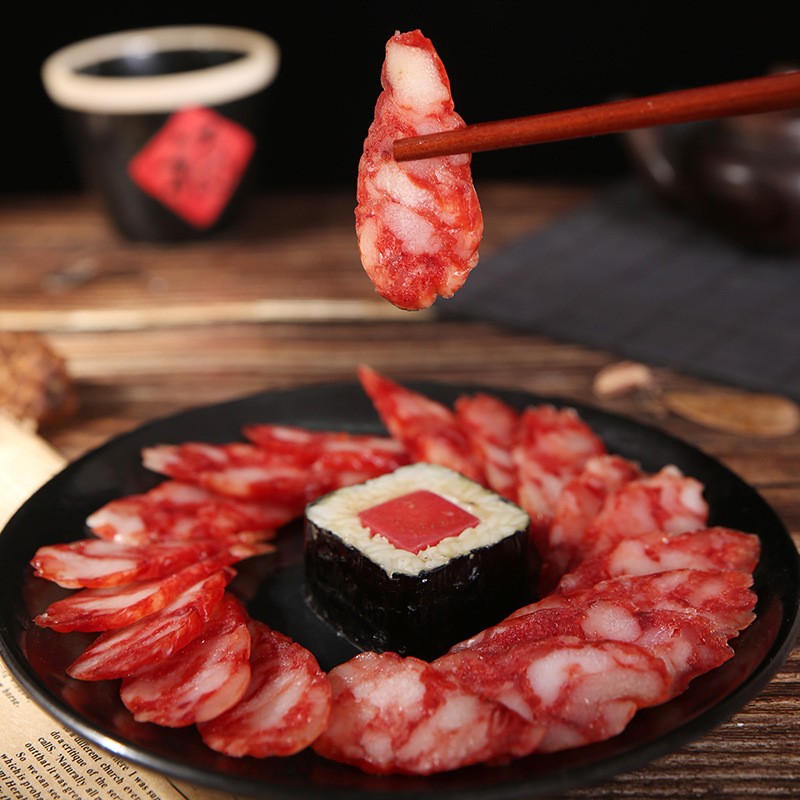 2021金华特产农家里猪肉香肠200g 农家自制风干腊肠香肠批发图3