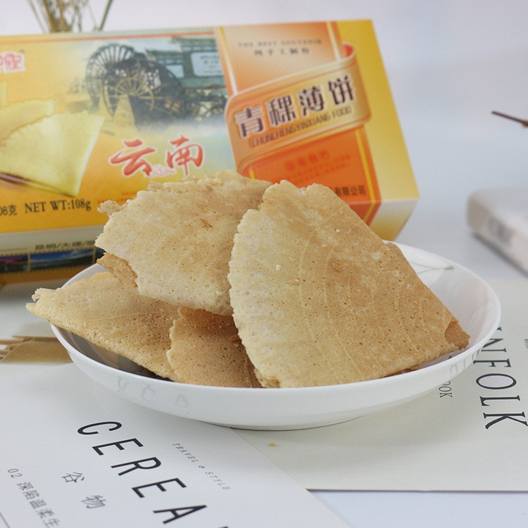 厂家批发 春城印象香酥薄饼 108g代餐糕点休闲零食40盒/箱酥饼图3