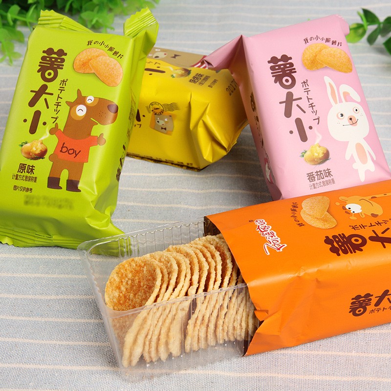 薯大小散装薯片5斤装 特产休闲膨化网红零食品厂家锅巴小吃批发图2