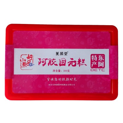 山东东阿润康阿胶产蔓颜堂阿胶固元糕玫瑰口味300克塑料盒