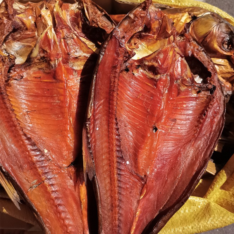 【湘西农家腊鱼】 湖南柴火烟熏鲢鱼整条酒店食材配送腊味批发图2