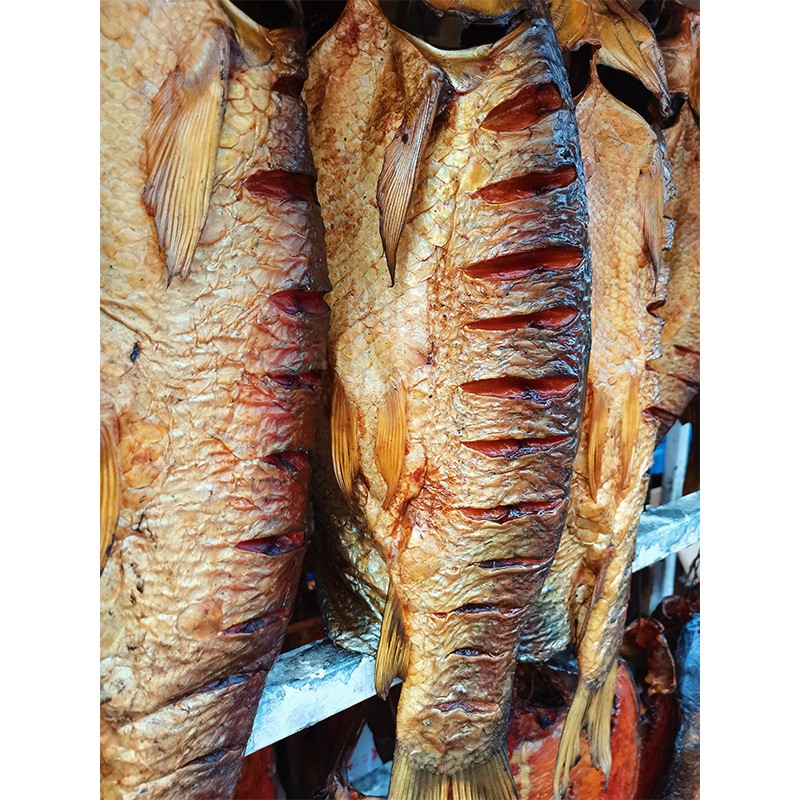 腊草鱼农家自制腊鱼柴火烟熏腊草鱼整条熏鱼餐饮酒店食材腊味批发图5