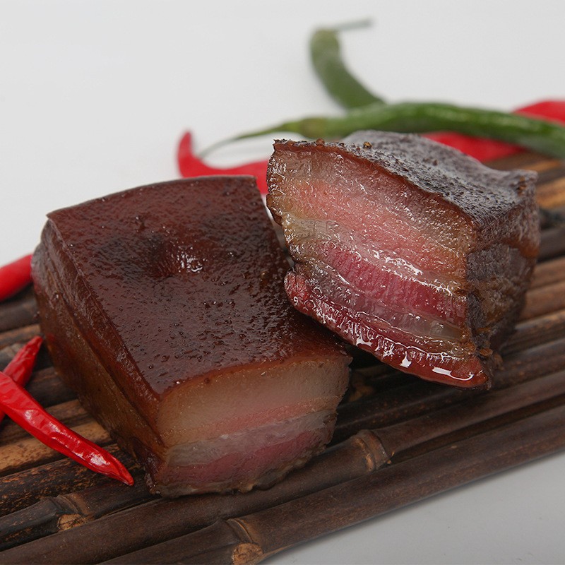 湖南 烟熏腊五花肉猪肉 腊制品工厂加工定制贴牌图2