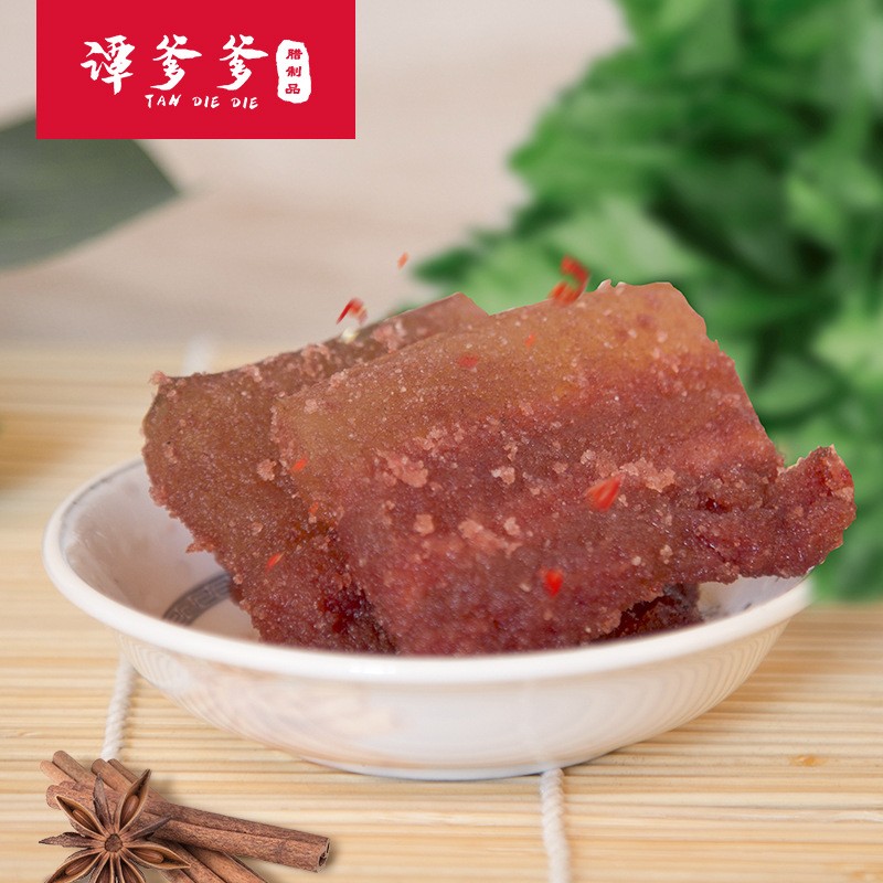 湖南特产 晒肉米粉肉粉子肉黑土猪肉 烟熏蒸肉午餐即食肉 300g图2