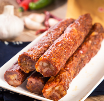 湖南特产 麻辣腊肠烟熏腊肠烤肠麻辣500g肉类腌腊制品批发图5