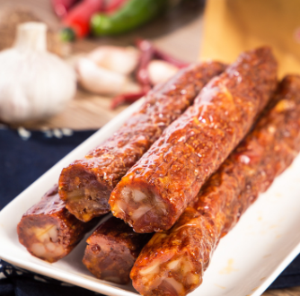 湖南特产 麻辣腊肠烟熏腊肠烤肠麻辣500g肉类腌腊制品批发图3