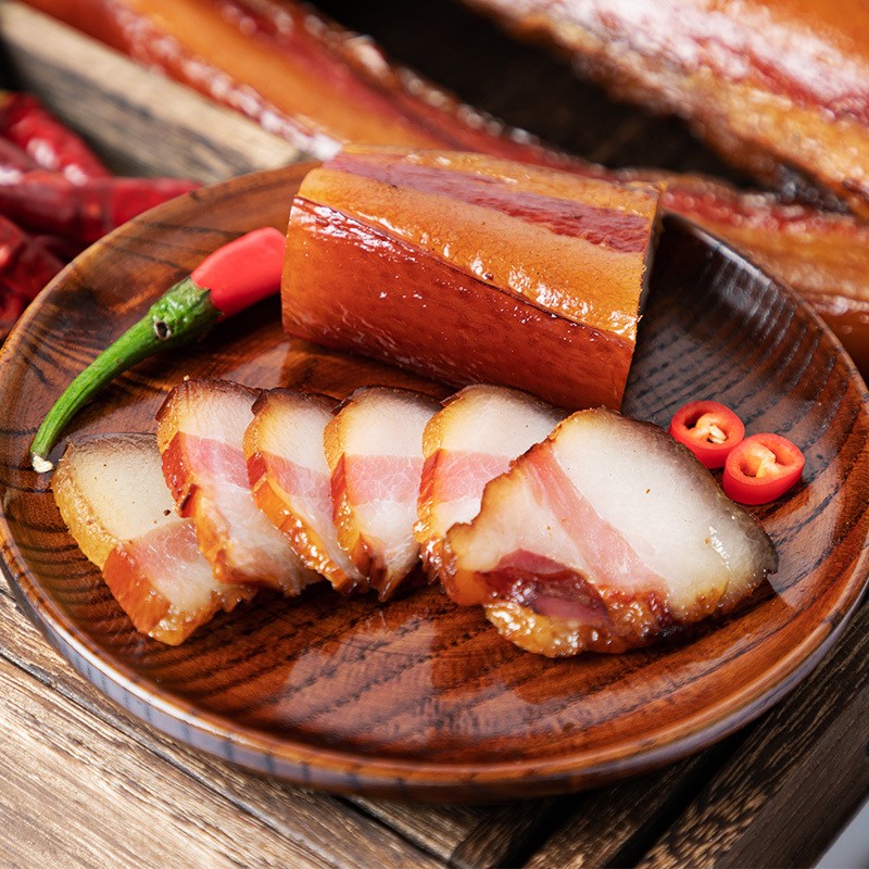 团购批发五花腊肉湖南特产土猪腊肉四川腊肉农家自制烟熏麻辣香肠图4