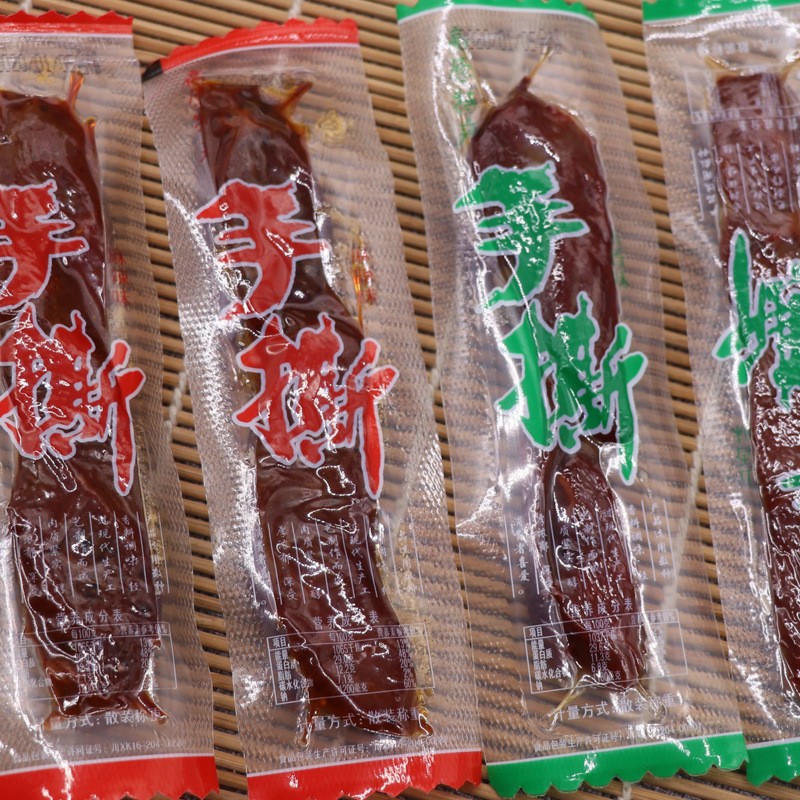高原特产手撕鸭肉风干条新老手撕酱卤肉五香麻辣零食景区展会批发图2